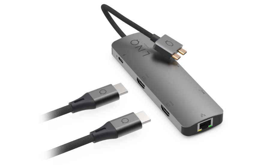 LINQ 7in2 Pro USB-C 10Gbps Multiport Hub with Dual 4K HDMI and Ethernet for MacBook M1/M2